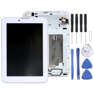 OEM LCD Screen for Lenovo IdeaTab A3000 Digitizer Full Assembly with Frame (White)