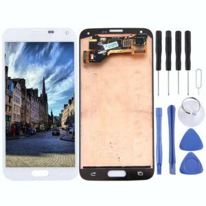 Original LCD Screen and Digitizer Full Assembly for Galaxy S5 / G9006V / G900F / G900A / G900I / G900M / G900V(White)