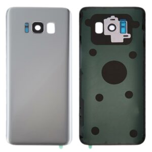 For Galaxy S8+ / G955 Battery Back Cover with Camera Lens Cover & Adhesive (Silver)