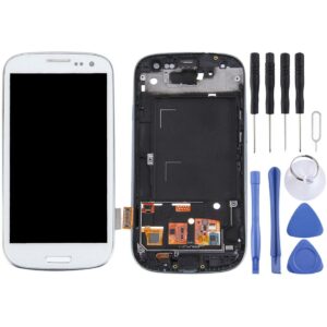 LCD Display (4.65 inch TFT) + Touch Panel with Frame for Galaxy SIII / i9300(White)