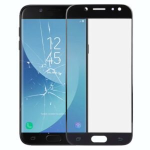 For Galaxy J5 (2017) / J530 Front Screen Outer Glass Lens (Black)
