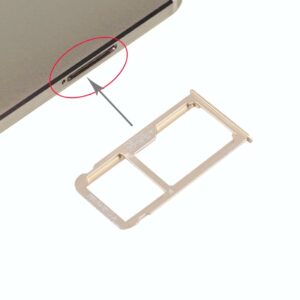 For Huawei Mate 8 Nano SIM + Micro SD / Nano SIM Card Tray(Gold)