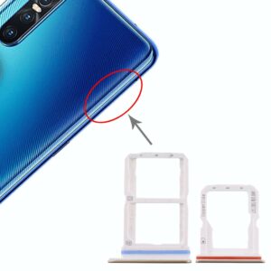 For Vivo S1 Pro SIM Card Tray + SIM Card Tray + Micro SD Card Tray (Silver)