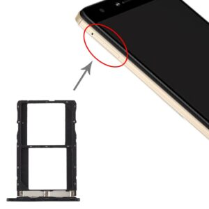 For Tecno Spark Plus K9 SIM Card Tray + SIM Card Tray (Black)