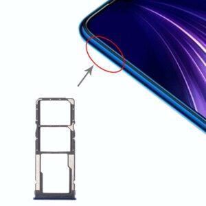SIM Card Tray + SIM Card Tray + Micro SD Card Tray for Xiaomi Redmi Note 8 (Blue)