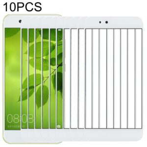 For Huawei nova 2  10PCS Front Screen Outer Glass Lens (White)