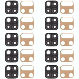 For Huawei P40 Lite  10pcs Original Back Camera Lens (Black)