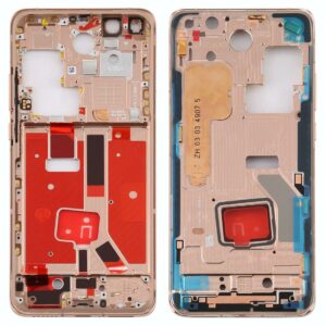 Original Middle Frame Bezel Plate with Side Keys for Huawei P40 Pro(Gold)