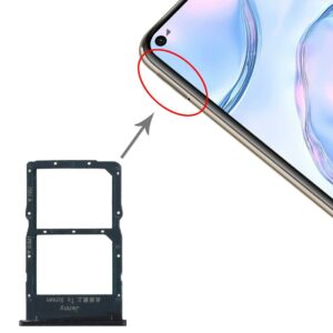 SIM Card Tray + NM Card Tray for Huawei Nova 6 SE (Black)