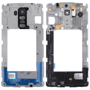 Back Plate Housing Camera Lens Panel with Speaker Ringer Buzzer for LG G Stylo / LS770 / H631 & G4 Stylus / H635(Black)