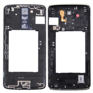 Back Plate Housing Camera Lens Panel with Speaker Ringer Buzzer & Vibrating Motor for LG K8(Black)
