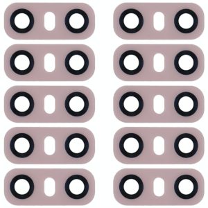 10 PCS Back Camera Lens with Adhesive for LG G6 H870/H871/H872/ LS993(Pink)