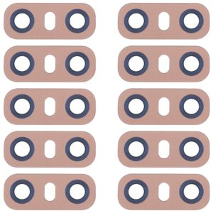 10 PCS Back Camera Lens with Adhesive for LG G6 H870/H871/H872/ LS993(Gold)