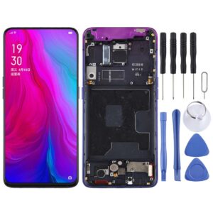 Original LCD Screen for OPPO Reno / Reno 5G Digitizer Full Assembly with Frame (Purple)