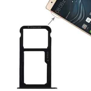 SIM Card Tray + SIM Card Tray / Micro SD Card for Huawei P9 Lite(Black)