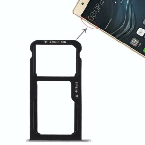 SIM Card Tray + SIM Card Tray / Micro SD Card for Huawei P9 Lite(Silver)