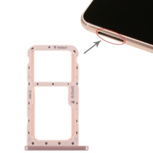 SIM Card Tray + SIM Card Tray / Micro SD Card for Huawei P20 Lite / Nova 3e (Pink)