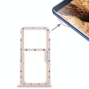 SIM Card Tray + SIM Card Tray / Micro SD Card for Huawei Maimang 6(Gold)
