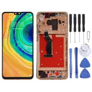 Original OLED LCD Screen for Huawei Mate 30 Digitizer Full Assembly with Frame(Orange)