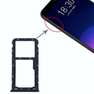For Meizu M6T SIM Card Tray + SIM / Micro SD Card Tray (Blue)