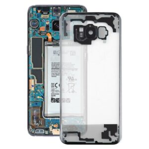 For Samsung Galaxy S8 + / G955 G955F G955FD G955U G955A G955P G955T G955V G955R4 G955W G9550 Transparent Battery Back Cover with Camera Lens Cover (Transparent)