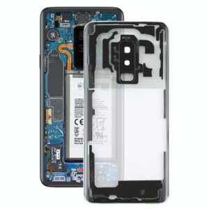 For Samsung Galaxy S9+ / G965F G965F/DS G965U G965W G9650 Transparent Battery Back Cover with Camera Lens Cover (Transparent)