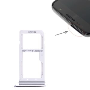 For Galaxy S7 2 SIM Card Tray / Micro SD Card Tray (Black)