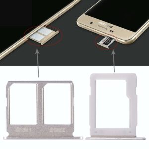 For Galaxy A9100 / A9 (2016) 2 SIM Card Tray + Micro SD Card Tray (Gold)