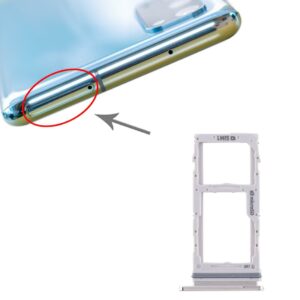 For Samsung Galaxy S20 SIM Card Tray + SIM Card Tray / Micro SD Card Tray (White)