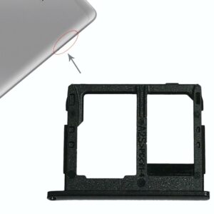 For Galaxy Tab A 8.0 / T380 / T385 SIM Card Tray +  Micro SD Card Tray (Black)