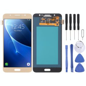 TFT LCD Screen for Galaxy J7 (2016) / On 8, J710F / J710FN / J710M / J710MN / J7108 With Digitizer Full Assembly (Gold)