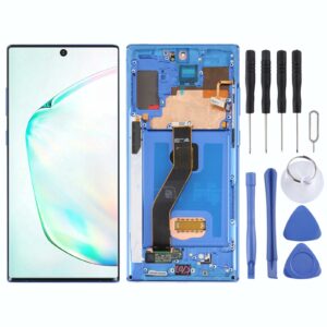 Original LCD Screen for Samsung Galaxy Note10+ 4G/Note10+ 5G SM-N976/N975 Digitizer Full Assembly With Frame (Dark Blue)