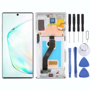 Original LCD Screen for Samsung Galaxy Note10+ 4G/Note10+ 5G SM-N976/N975 Digitizer Full Assembly With Frame (Silver)