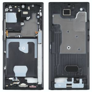 For Samsung Galaxy Note20 Ultra SM-N985F Middle Frame Bezel Plate With Parts (Black)