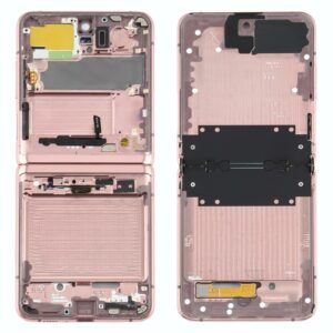 For Samsung Galaxy Z Flip 5G SM-F707  Middle Frame Bezel Plate (Pink)