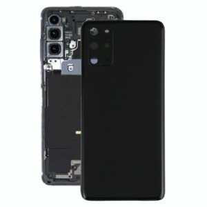 For Samsung Galaxy S20+ Battery Back Cover with Camera Lens Cover (Black)