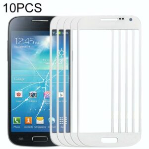 For Samsung Galaxy S IV mini / i9190 10pcs Front Screen Outer Glass Lens (White)