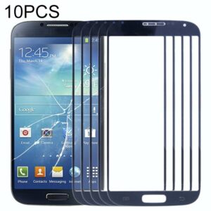 For Samsung Galaxy S IV / i9500 10pcs Front Screen Outer Glass Lens (Blue)