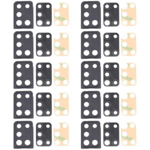 For Samsung Galaxy A21s SM-A217 10pcs Camera Lens Cover (Black)