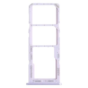 For Samsung Galaxy A22 SM-A225 SIM Card Tray + SIM Card Tray + Micro SD Card Tray (Purple)