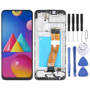 TFT Material LCD Screen and Digitizer Full Assembly With Frame for Samsung Galaxy M02s(Black)