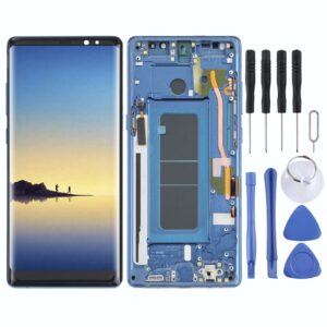 OLED LCD Screen for Samsung Galaxy Note 8 SM-N950 Digitizer Full Assembly with Frame (Blue)