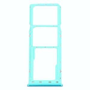 For Samsung Galaxy M21 SM-M215 SIM Card Tray + SIM Card Tray + Micro SD Card Tray (Blue)