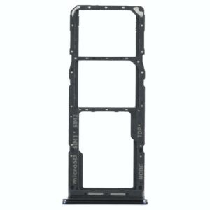 For Samsung Galaxy M32 SM-M325 SIM Card Tray + SIM Card Tray + Micro SD Card Tray (Black)