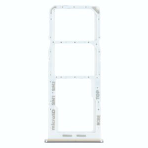 For Samsung Galaxy M32 SM-M325 SIM Card Tray + SIM Card Tray + Micro SD Card Tray (Silver)
