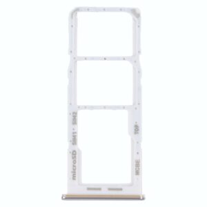 For Samsung Galaxy M32 5G SM-M326B Original SIM Card Tray + SIM Card Tray + Micro SD card tray (White)