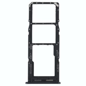 For Samsung Galaxy A04s SM-A047F Original SIM Card Tray + SIM Card Tray + Micro SD Card Tray (Black)