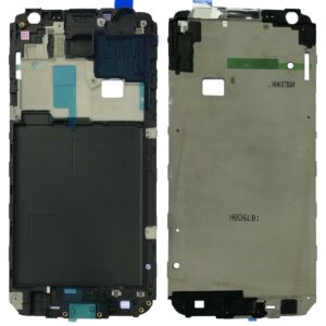 For Galaxy J4, J400F/DS, J400G/DS Front Housing LCD Frame Bezel Plate (Black)
