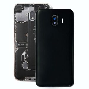 For Galaxy J4, J400F/DS, J400G/DS Back Cover + Middle Frame Bezel Plate (Black)