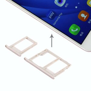For Galaxy J5 Prime / G570 & J7 Prime / G610 SIM Card Tray + Micro SD & SIM Card Tray (Gold)